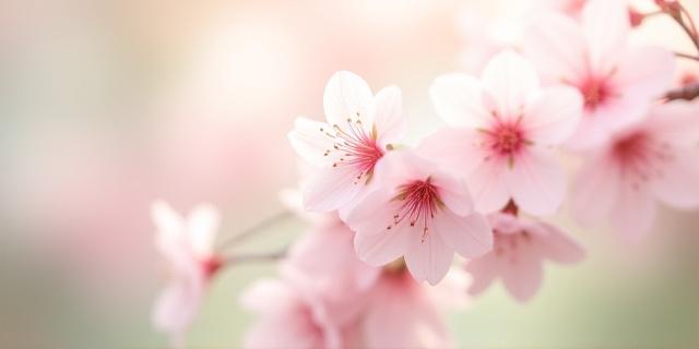 Fine art print titled 'Sakura Dreams' by Ryota Sugiyama, featuring soft focus cherry blossoms.