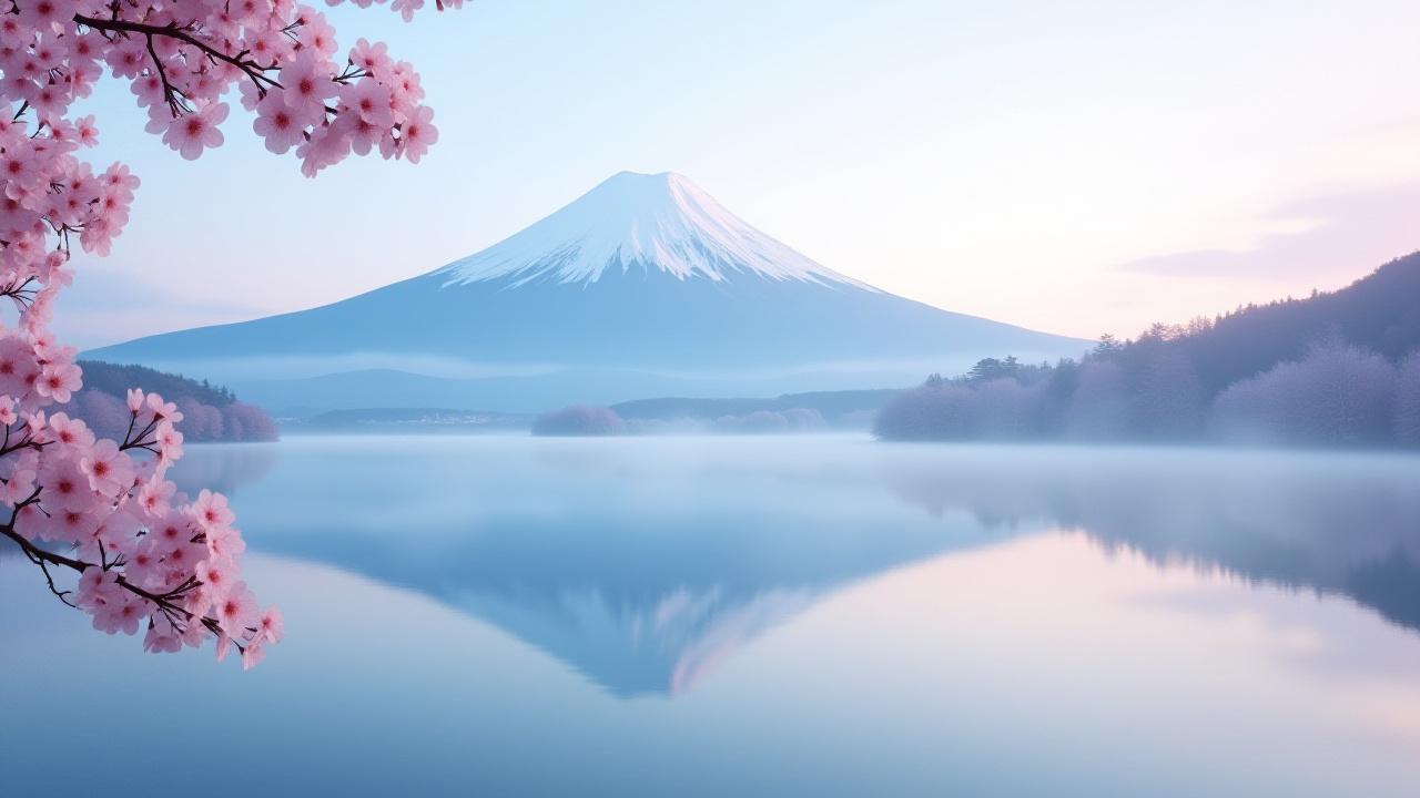 Student photograph of a serene Japanese landscape at dawn