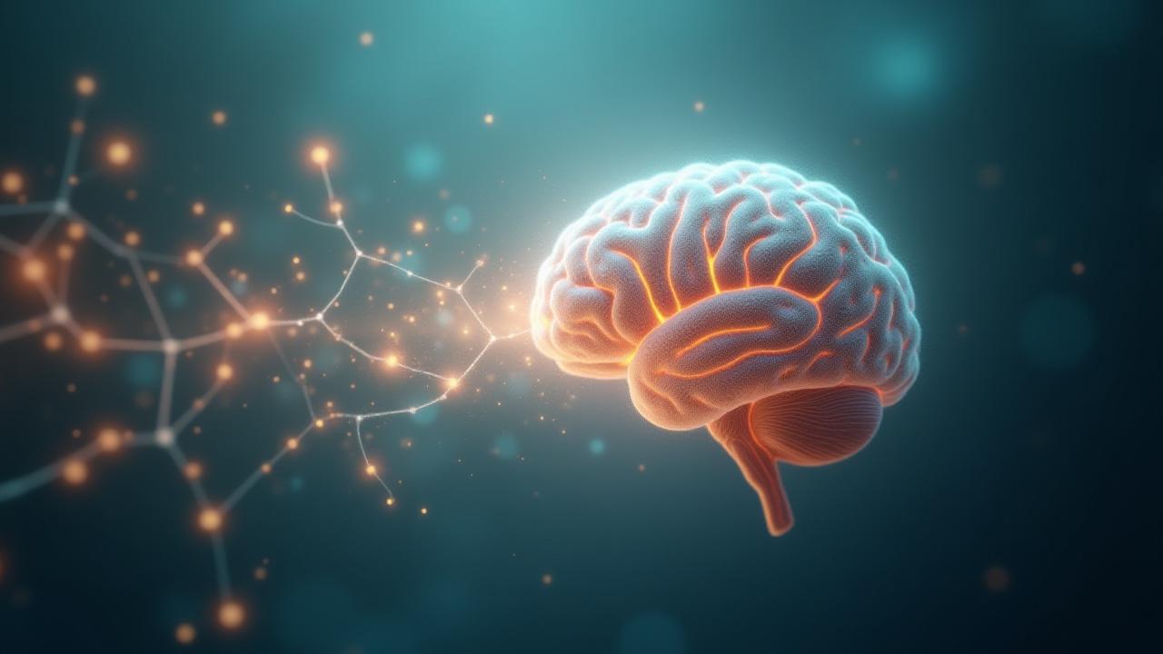 Abstract depiction of interconnected thoughts and visual concepts, representing the philosophical exploration of visual perception.